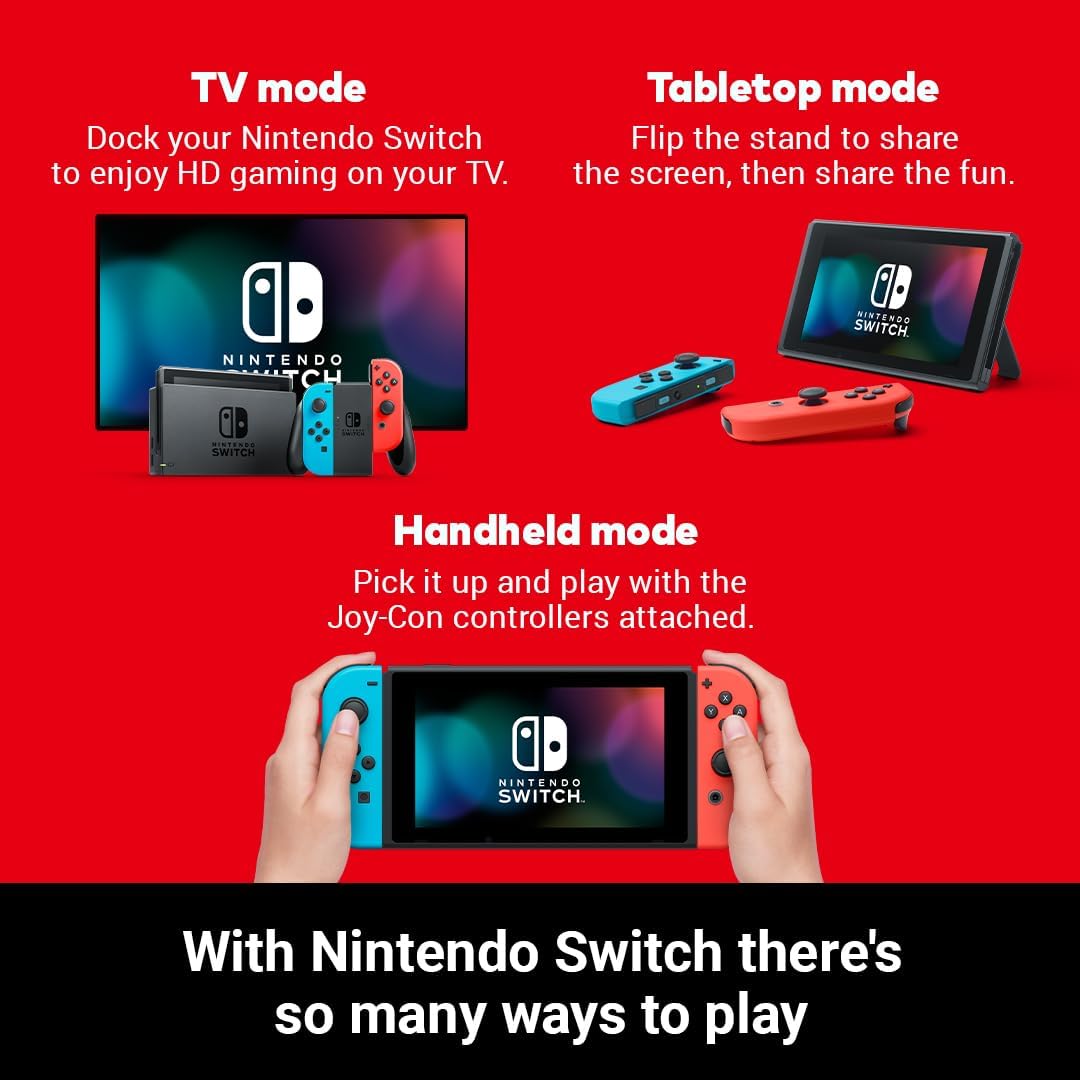 Nintendo Switch (Neon Red/Neon blue)-2