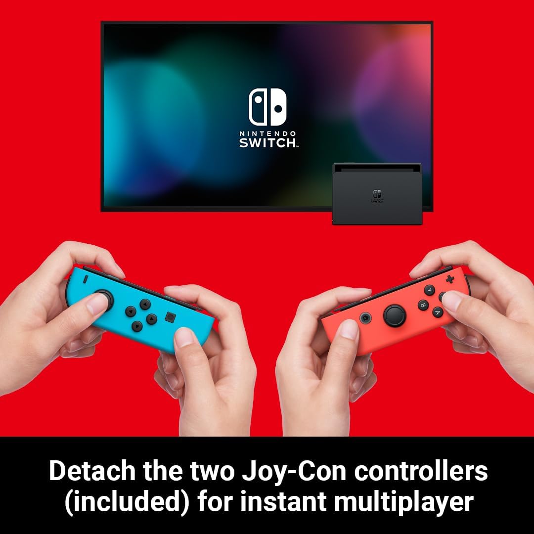 Nintendo Switch (Neon Red/Neon blue)-3