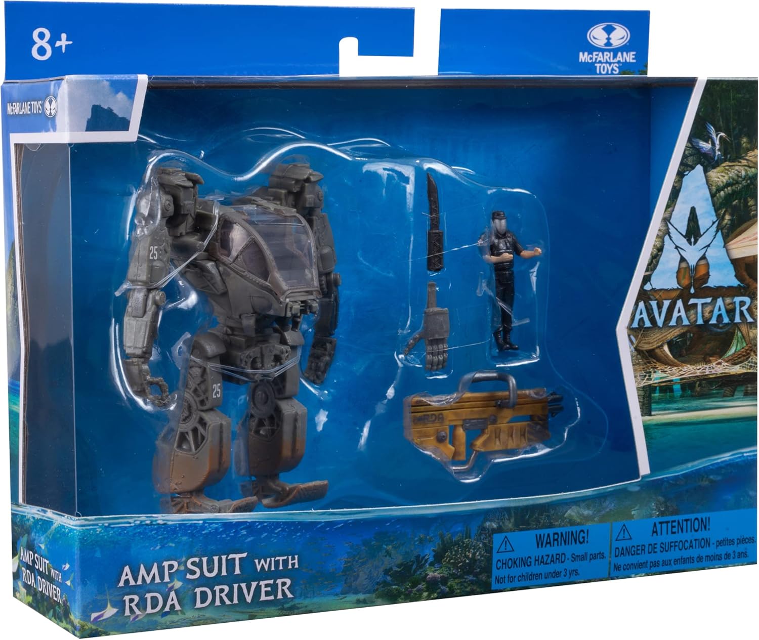 McFarlane Toys, Disney Avatar, World of Pandora AMP Suit and RDA Driver Avatar Movie Action Figure Set, Disney Toys Collectible Figure – Ages 8+, One Size, 16383-10