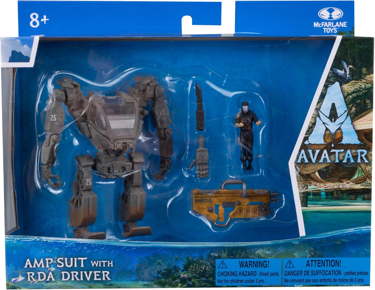 McFarlane Toys, Disney Avatar, World of Pandora AMP Suit and RDA Driver Avatar Movie Action Figure Set, Disney Toys Collectible Figure – Ages 8+, One Size, 16383-9