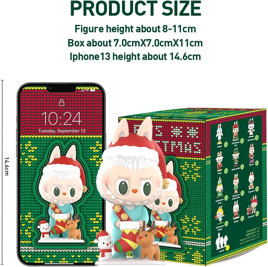 POP MART THE MONSTERS Together Christmas Series - Star Glow Mosaic display box 3Boxes 2.5 inches Articulated Character Premium Design gifts for women Fan-Favorite blind box Collectible Toy Art Toy-5