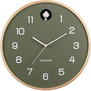 Karlsson Natural Cuckoo Wall Clock - JUNGLE GREEN (KA5886GR)