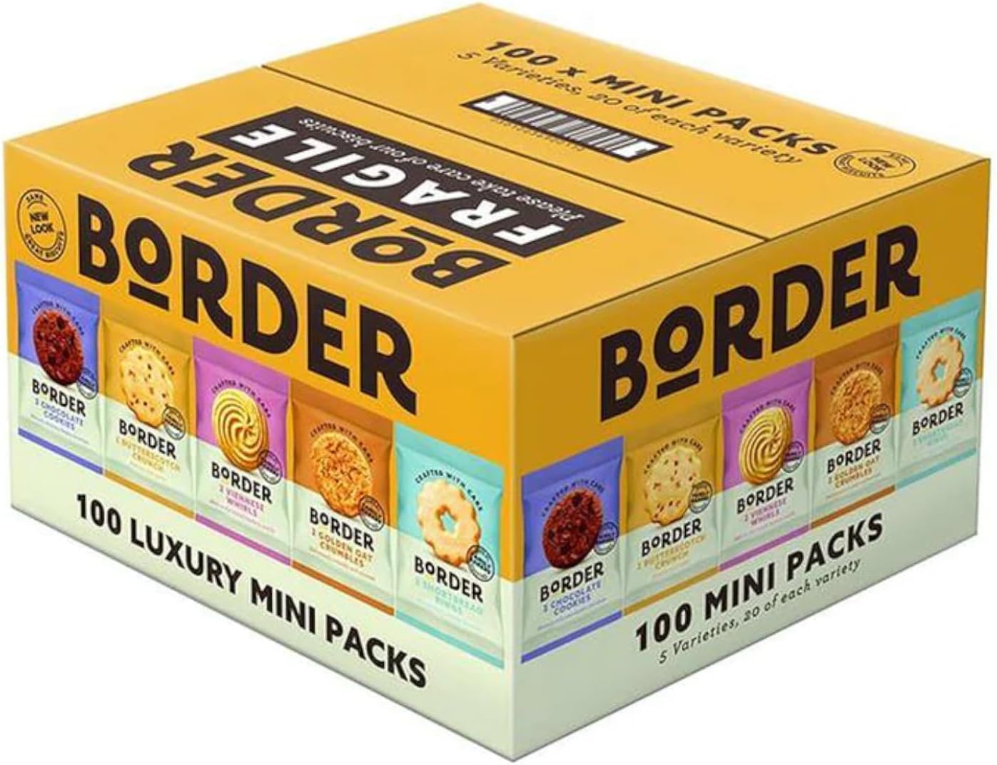 Borders Luxury Mini Pack 100 Biscuits 5 Variety (1 Box)-2