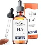 2.11 oz. Organic Hyaluronic Acid Serum for Face + Niacinamide, B5 & Vitamin C. Vegan Skin Care Anti-Aging Moisturizer Face Serum for Hydrating, Brightening, Plump & Smooth All Skin Types