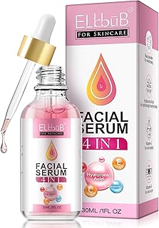 ELBBUB 4 IN 1 Facial Serum with Niacinamide, Vitamin C Serum, Hyaluronic Acid, and Vitamin E for Face - Anti Aging Serum, Skin Care, Dark Spot Remover, 30.0 millilitre