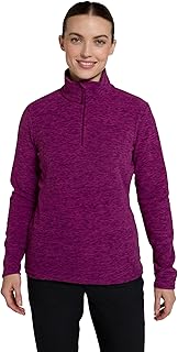 Mountain Warehouse Snowdon Womens Full Zip Fleece - Lightweight Ladies Sweater Top, Breathable Baselayer, Antipill - Best for Winter, Camping & Hiking