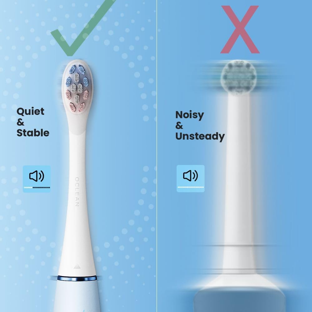 Oclean Kids Electric Toothbrush Rechargeable, Soft Child Friendly Bristles, Ultra Quiet Brushing, 2 Min Smart Timer, IPX7 Waterproof，for Ages 6+ (Blue)-4