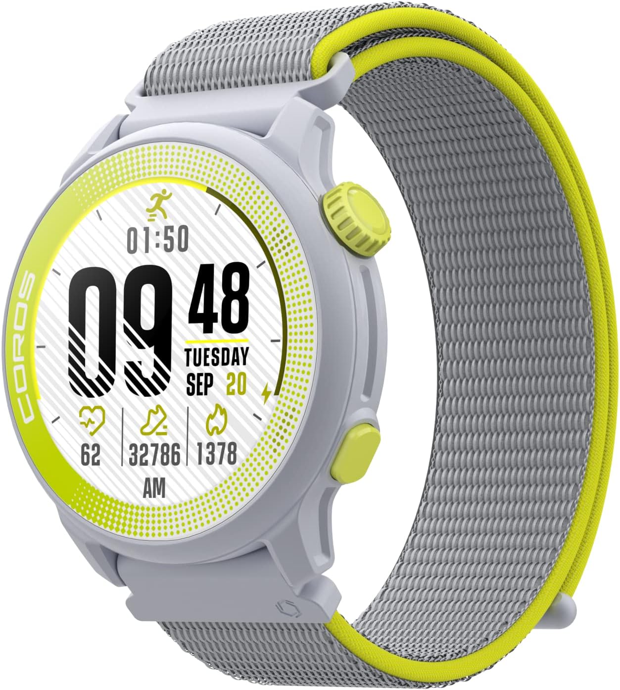 COROS PACE 2 Premium GPS Sport Watch with Nylon or Silicone Band, Heart Rate Monitor, 30h Full GPS Battery, Barometer, ANT+ & BLE Connections, Strava, Stryd & TrainingPeaks (Molly Seidel Edition)-0