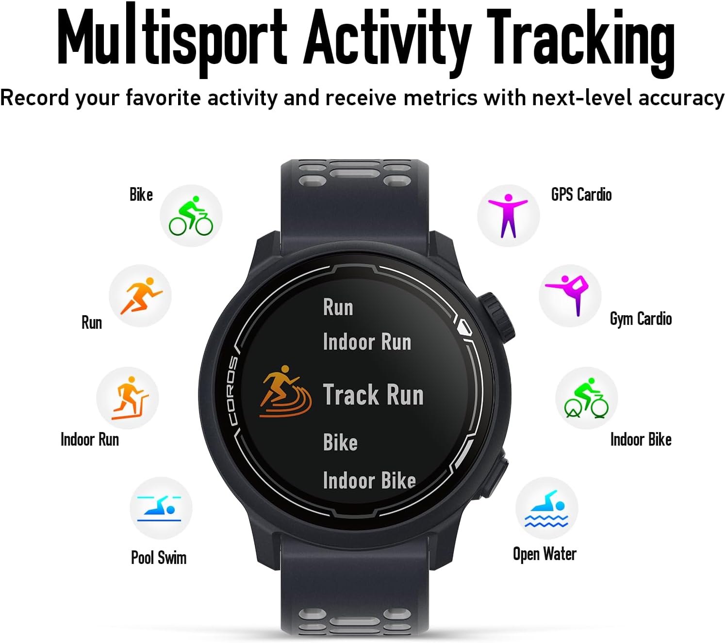 COROS PACE 2 Premium GPS Sport Watch with Nylon or Silicone Band, Heart Rate Monitor, 30h Full GPS Battery, Barometer, ANT+ & BLE Connections, Strava, Stryd & TrainingPeaks (Molly Seidel Edition)-6