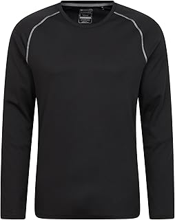 Mountain Warehouse Endurance Mens Top – Long Sleeves, Quick Dry T-Shirt, Highly Breathable Tee, UPF50 Protection Tee Shirt – For, Travelling, Walking, Gym