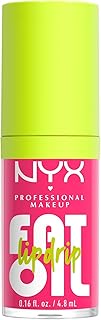 NYX Professional Makeup Lip Gloss, High Shine, Non-Sticky FInish, 12 Hours Hydrating, Fat Applicator, With Squalane, Raspberry and Cloudberry Oils, Shade: Missed Call