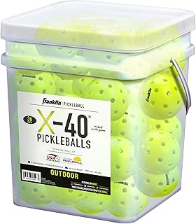 Franklin Sports Outdoor Pickleballs - X-40 Pickleball Balls - USA Pickleball (USAPA) Approved - US Open Ball