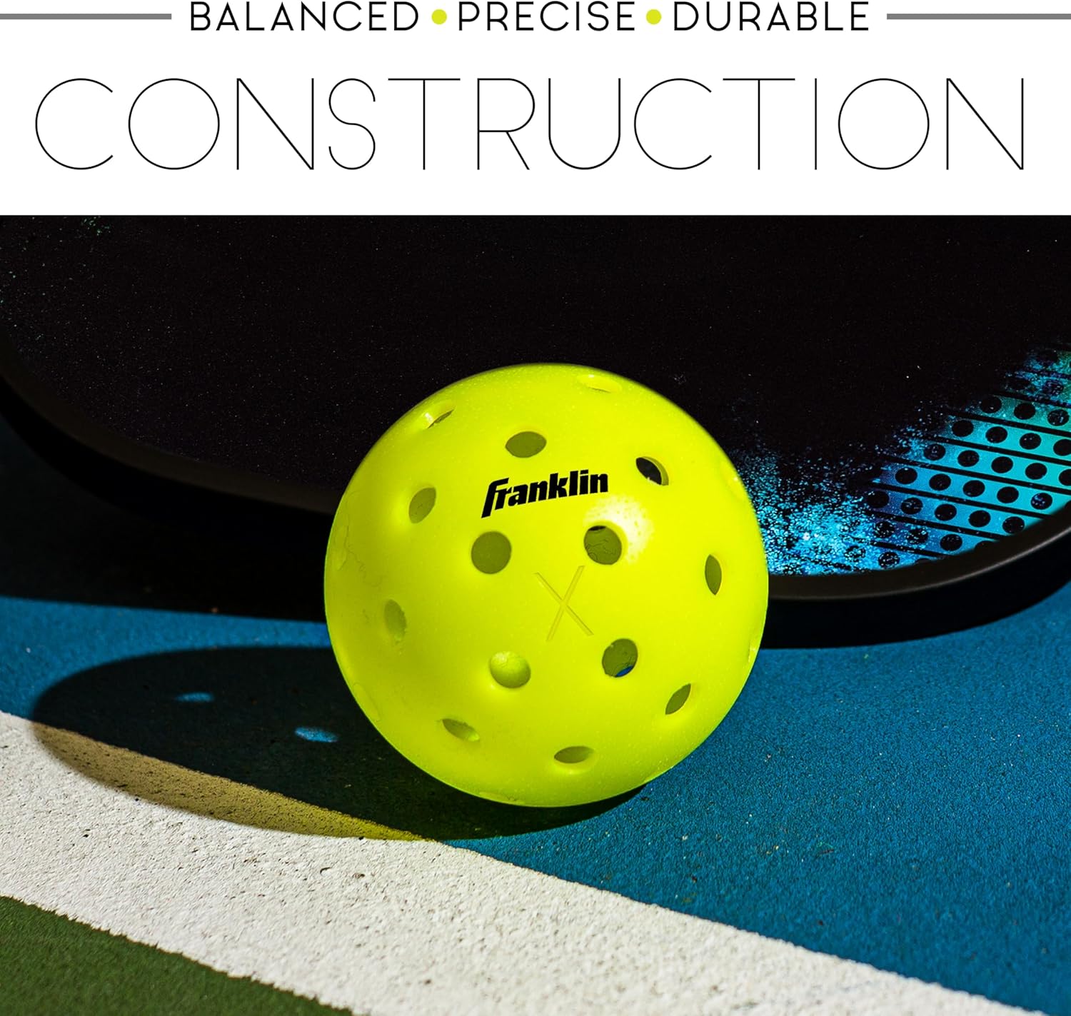 Franklin Sports Outdoor Pickleballs - X-40 Pickleball Balls - USA Pickleball (USAPA) Approved - US Open Ball-5