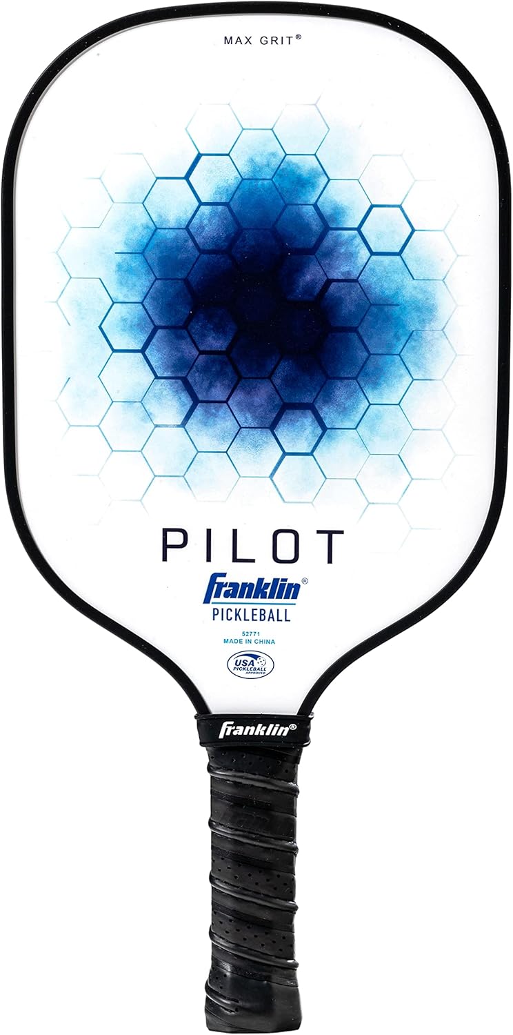 Franklin Sports Pickleball Paddle - Pilot Polypropylene Core Pickleball Racket - Official USA Pickleball (USAPA) Approved Pickleball Paddle - Lightweight Pro Racket-0