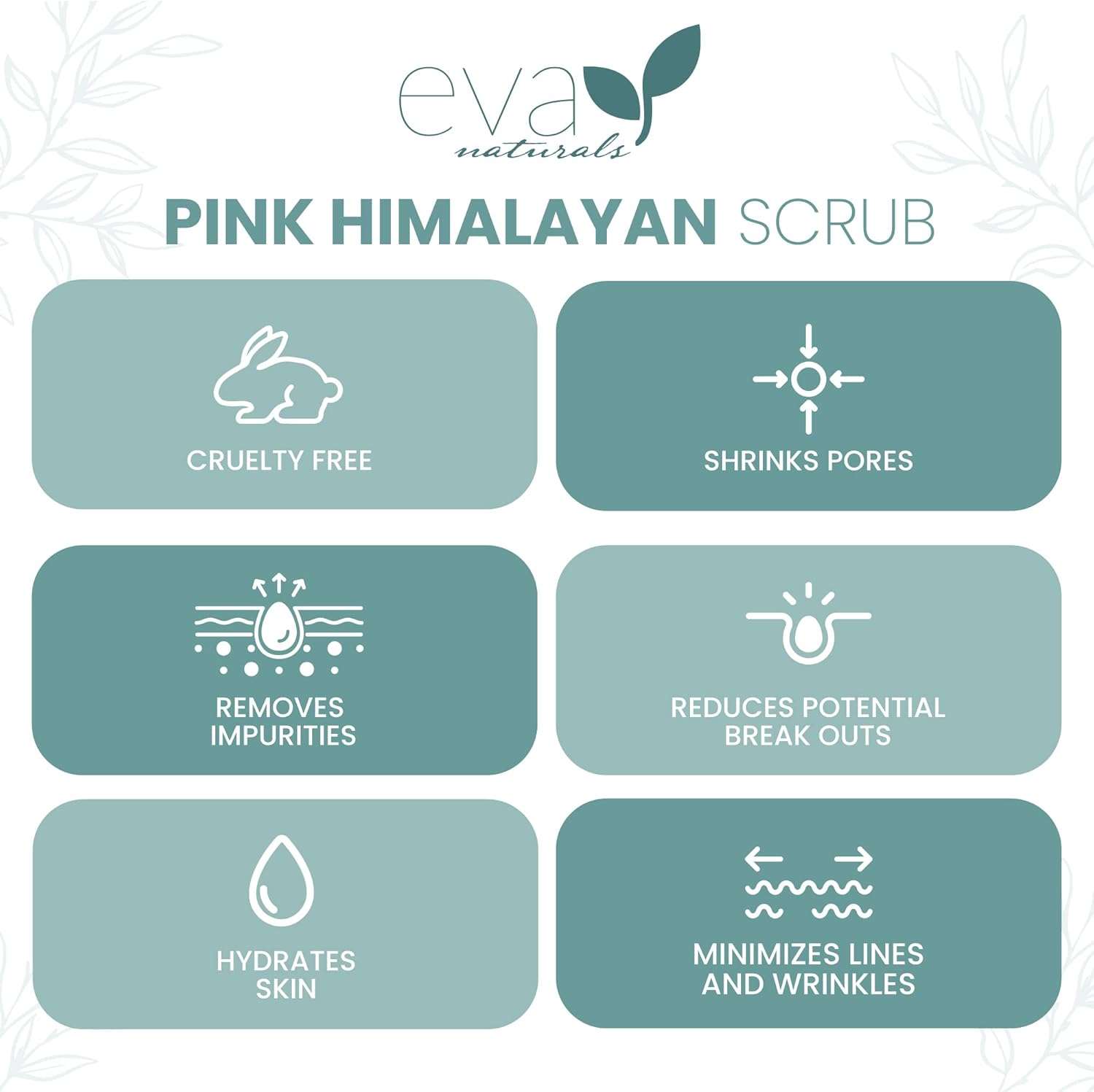 Pink Himalayan Body Scrub By Eva Naturals- Exfoliating Body Scrub, Body Exfoliator, and Foot Scrub - Body Scrubs for Women and Men - Provides Deep Moisture and Nourishment for Skin-2