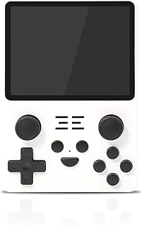 RUIZHI RGB20S Handheld Game Console with 20000 Games, 3.5 Inch IPS Screen, Open Source Arkos System, Portable Game Consoles for Adults and Kids, 16G+128G, White