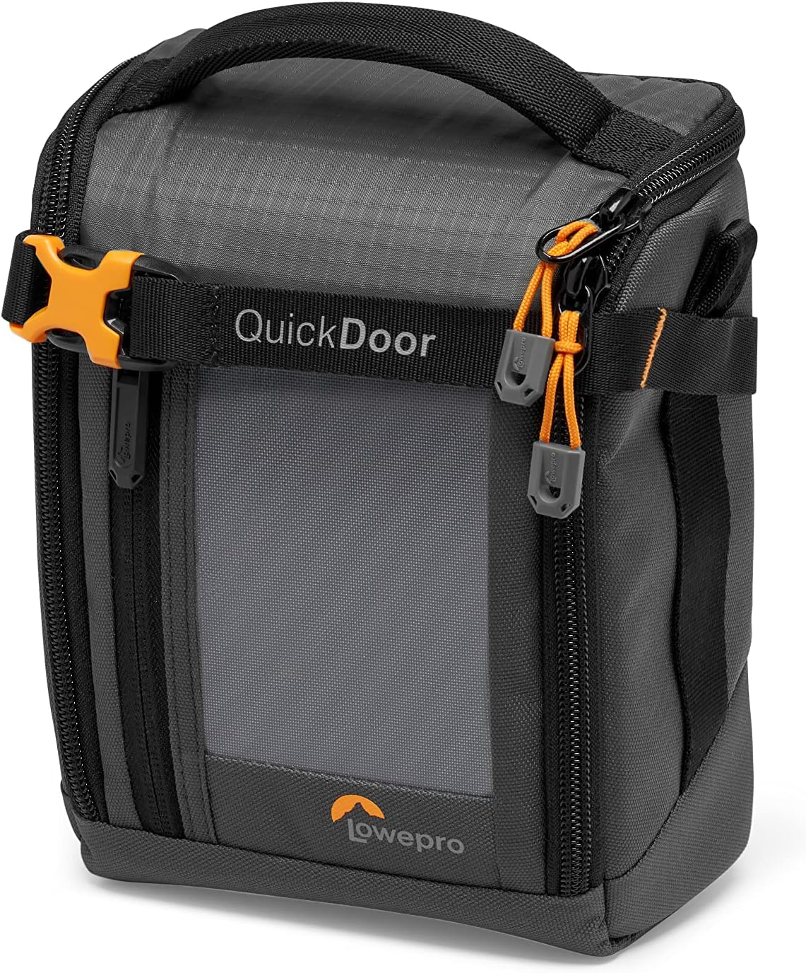 Lowepro QuickDoor Camera Bag Organiser, Adjustable Dividers, Mirrorless Camera Pouch, Grey/Orange-7