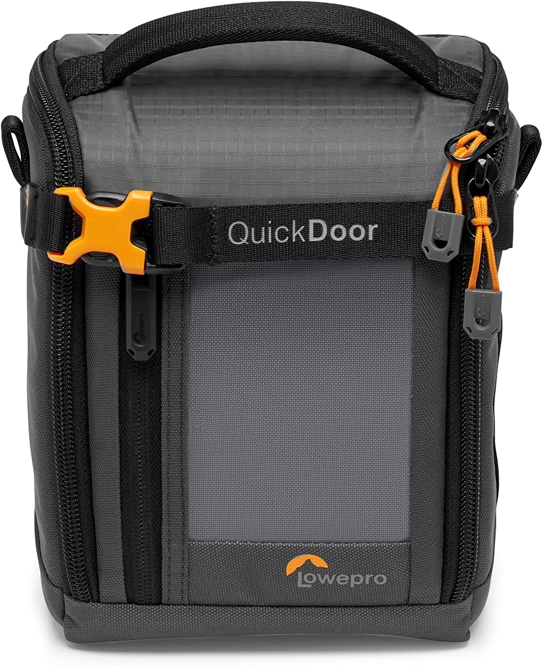 Lowepro QuickDoor Camera Bag Organiser, Adjustable Dividers, Mirrorless Camera Pouch, Grey/Orange-8