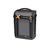 Lowepro GearUp Creator Box Large II, Mirrorless and DSLR Camera Bag, Camera Case with QuickDoor Access, Made with Recycled Fabric, Orange Padded Interior Dividers, Grey