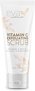 Eva Naturals Vitamin C Exfoliating Scrub - Cleanse and Clear Face - Face Scrub, Face Cleaner, Facial Scrub, Face Exfoliating Scrub, Facial Exfoliating Scrub, Facial Wash, Face Exfoliator