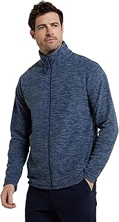 Mountain Warehouse Snowdon Mens Full Zip Fleece - Midlayer Pullover, Breathable Jacket, Soft Outerwear, Smooth Fleece Top - for Spring Summer, Travelling