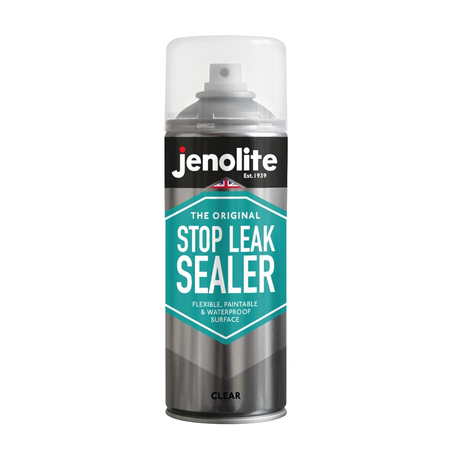 JENOLITE Stop Leak Sealer Spray | CLEAR | 400ml | Leak Sealer for Gutters and Flat Roofs | Waterproof Gutter Sealant | Fills, Seals & Stops Leaks | Long Lasting Waterproof Sealant-0