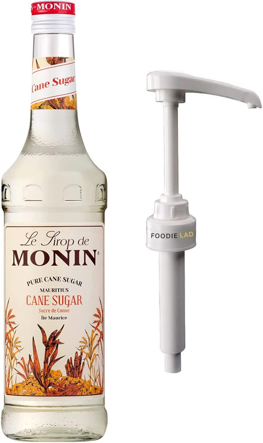 MONIN Premium Pure Cane Sugar Syrup 700 ml & Pump-0