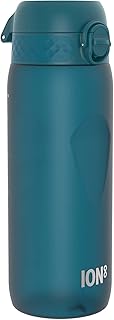 Ion8 Water Bottle, 750 ml/24 oz, Leak Proof, Easy to Open, Secure Lock, Dishwasher Safe, BPA Free, Flip Cover, Carry Handle, Soft Touch Contoured Grip, Easy Clean, Odour Free, Carbon Neutral