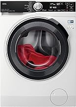 AEG 7000 Series Washer Dryer 9 kg Wash/6kg Dry Load LWR7596O5U, UniversalDose Prosteam Freestanding Washer Dryer using 96% less water, 1600rpm Spin, Energy Class A, White