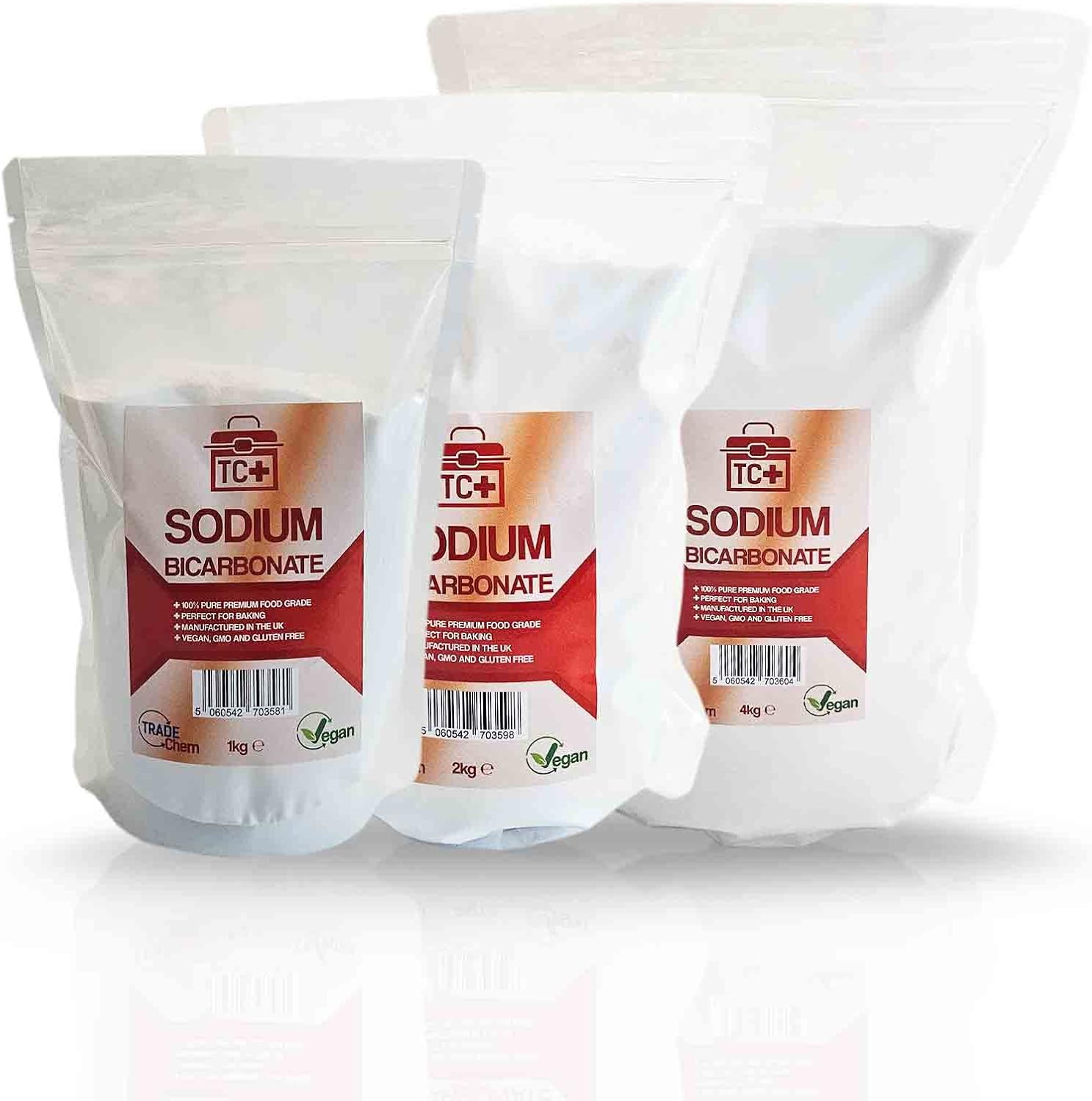 Sodium Bicarbonate for Cleaning, Baking, Bath Resealable Pouch TC Plus (1kg)-1