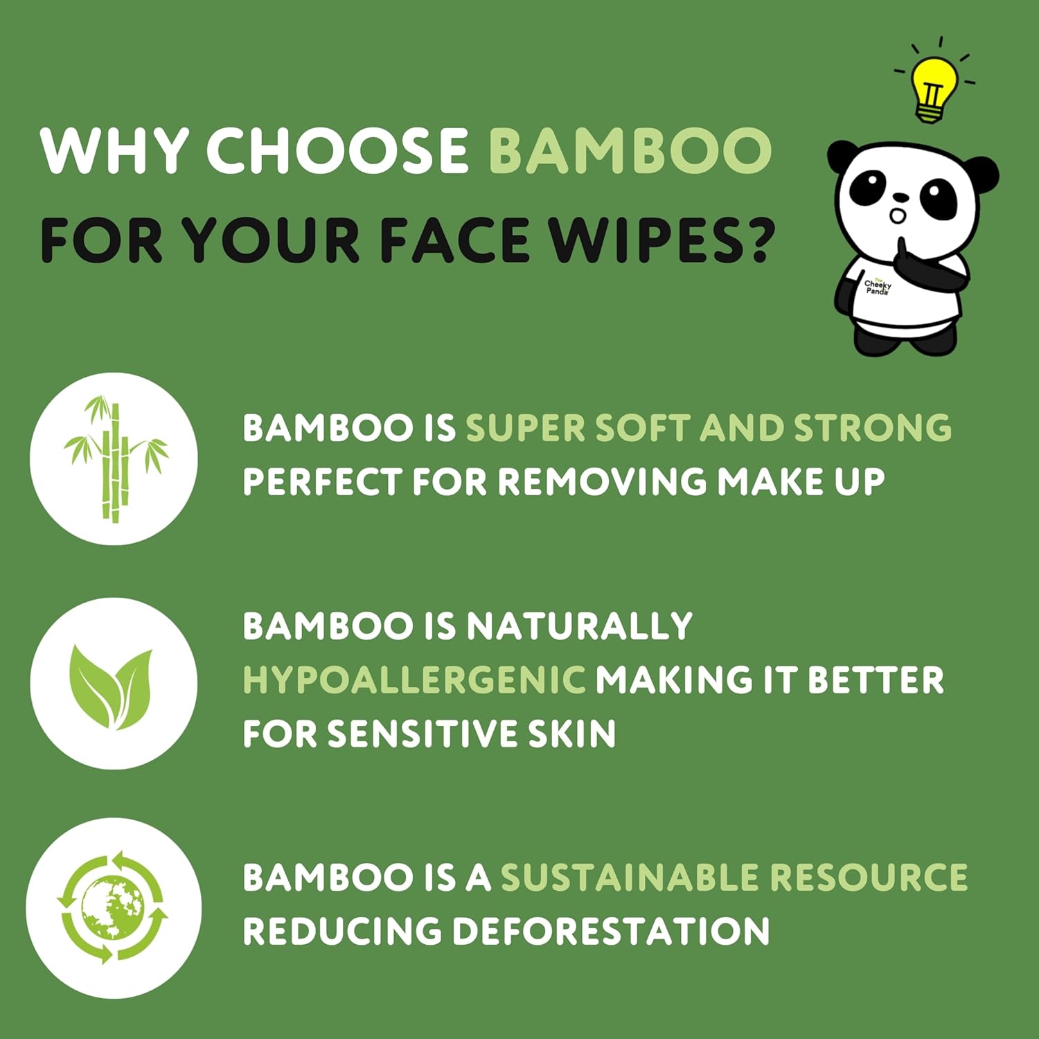 The Cheeky Panda Bamboo Face Cleanser Makeup Remover Wipes Rose Scented | 6 Packs of 25 Face Wipes | 99% Purified Water Wipes | Plant Based & Vegan Wet Wipes | Sustainable Alternative-4