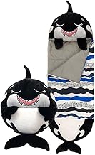 Happy Nappers Kids Sleeping Bag - Plush Toy, Comfy Sleeping Bag & Fluffy Pillow All in One