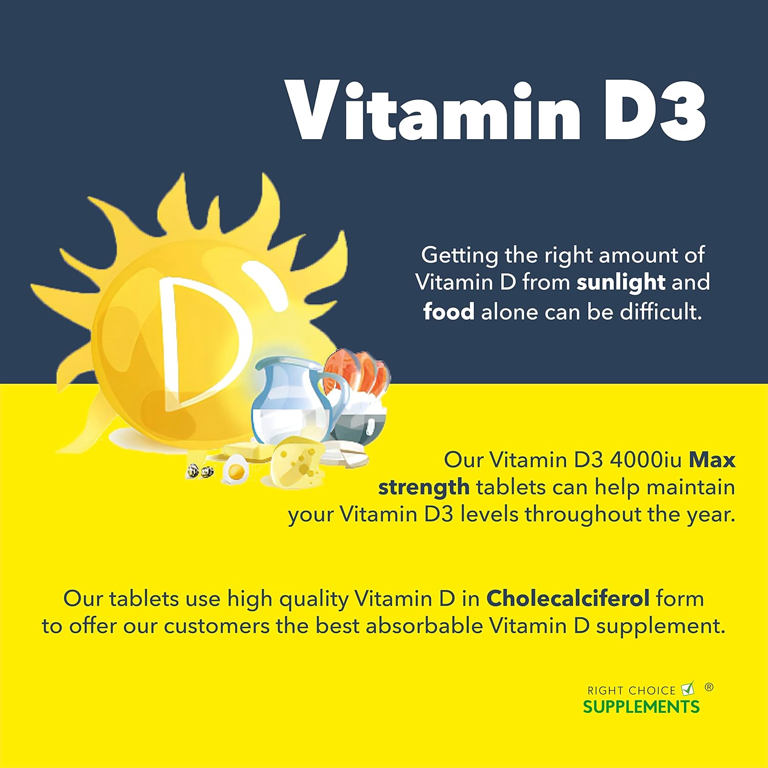 Vitamin D 4000 iu - 1 Year Supply, 365 Easy-Swallow Vitamin D Tablets - Vegetarian Vitamin D3 4000 iu, High Strength Vitamin D Supplement-5