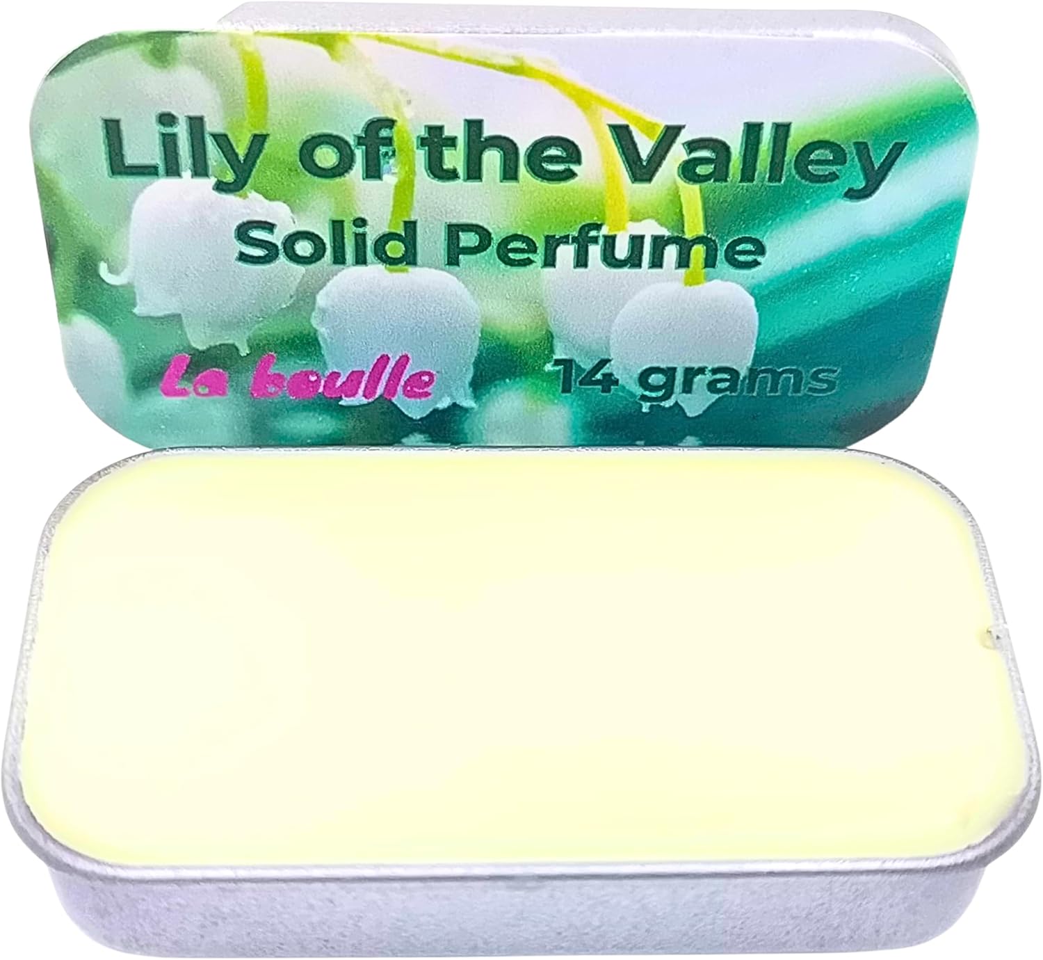 Lily of the Valley Solid Natural Perfume Balm. For Sensitive Skin. Handmade Natural Cosmetics. Vegan. Essential Oils. Made in UK.-0