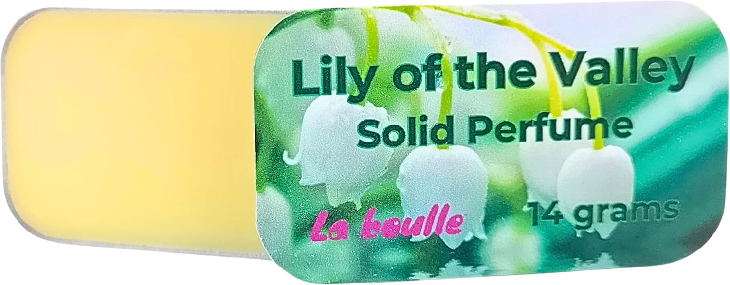 Lily of the Valley Solid Natural Perfume Balm. For Sensitive Skin. Handmade Natural Cosmetics. Vegan. Essential Oils. Made in UK.-2