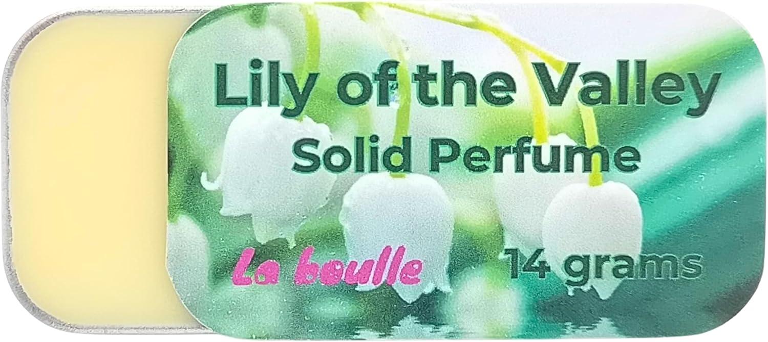 Lily of the Valley Solid Natural Perfume Balm. For Sensitive Skin. Handmade Natural Cosmetics. Vegan. Essential Oils. Made in UK.-5