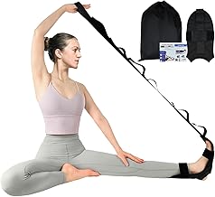 Yoga Stretching Strap,Peaken Flexstrap ​Leg Stretcher Strap with 7 Adjustable loops,Fascia Stretcher for Physical Therapy,Plantar Fasciitis Relief,Pilates,Dance,Gymnastics