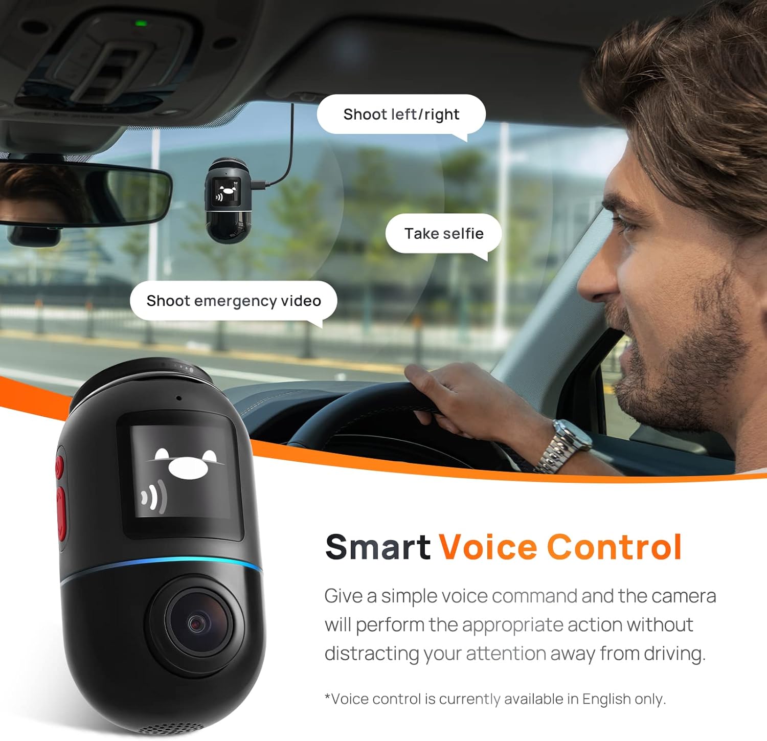 70mai Dash Cam Omni, 360° Rotating, Superior Night Vision, Bulit-in 128GB eMMC Storage, Time-Lapse Recording, 24H Parking Mode, AI Motion Detection, 1080P Full HD, Built-in GPS, App Control-7