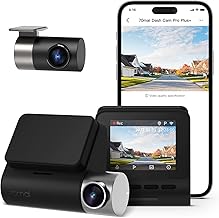 70mai True 2.7K 1944P Ultra Full HD Dash Cam Pro Plus+ A500S, Front and Rear, Built-in WiFi GPS Smart Dash Camera for Cars, ADAS, WDR, Night Vision