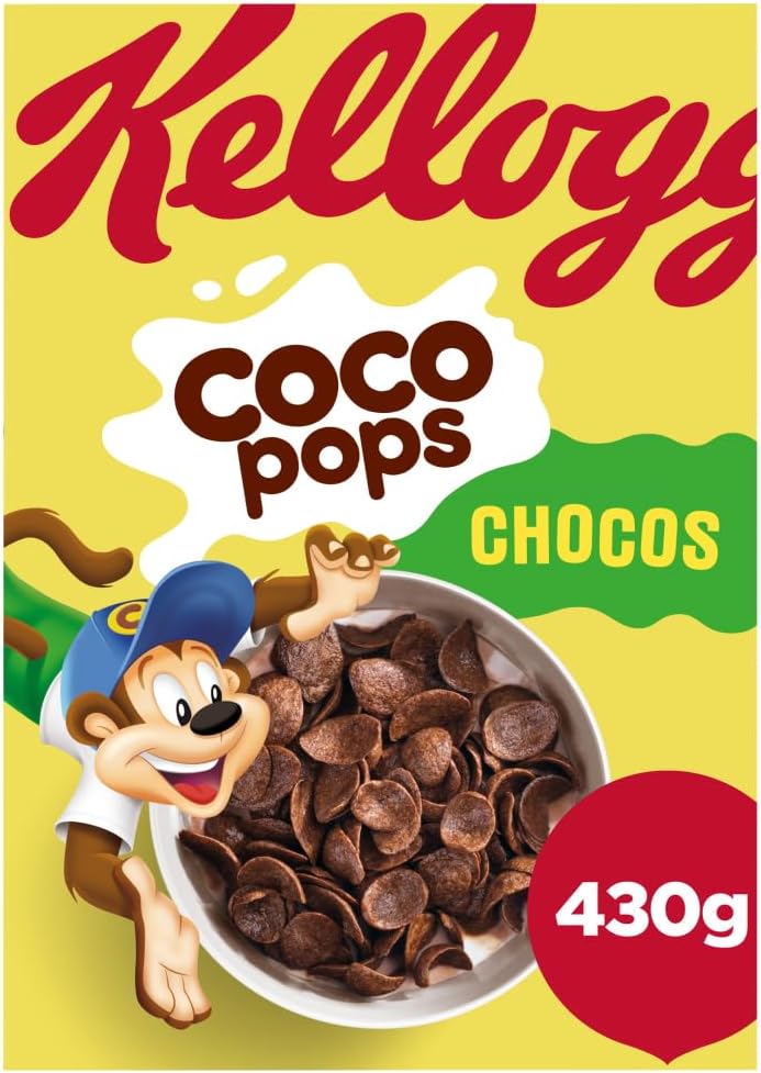 Kellogg's Coco Pops Chocos Chocolate Breakfast Cereal 430g-0