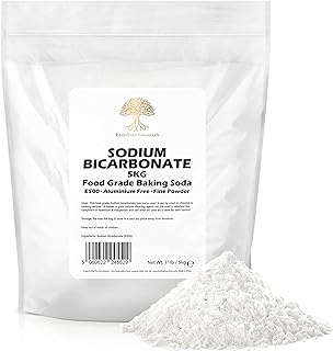 Baking Soda, Sodium Bicarbonate 5kg Pure Baking Soda for Cleaning, Baking, Bath Bombs, Odours and Teeth