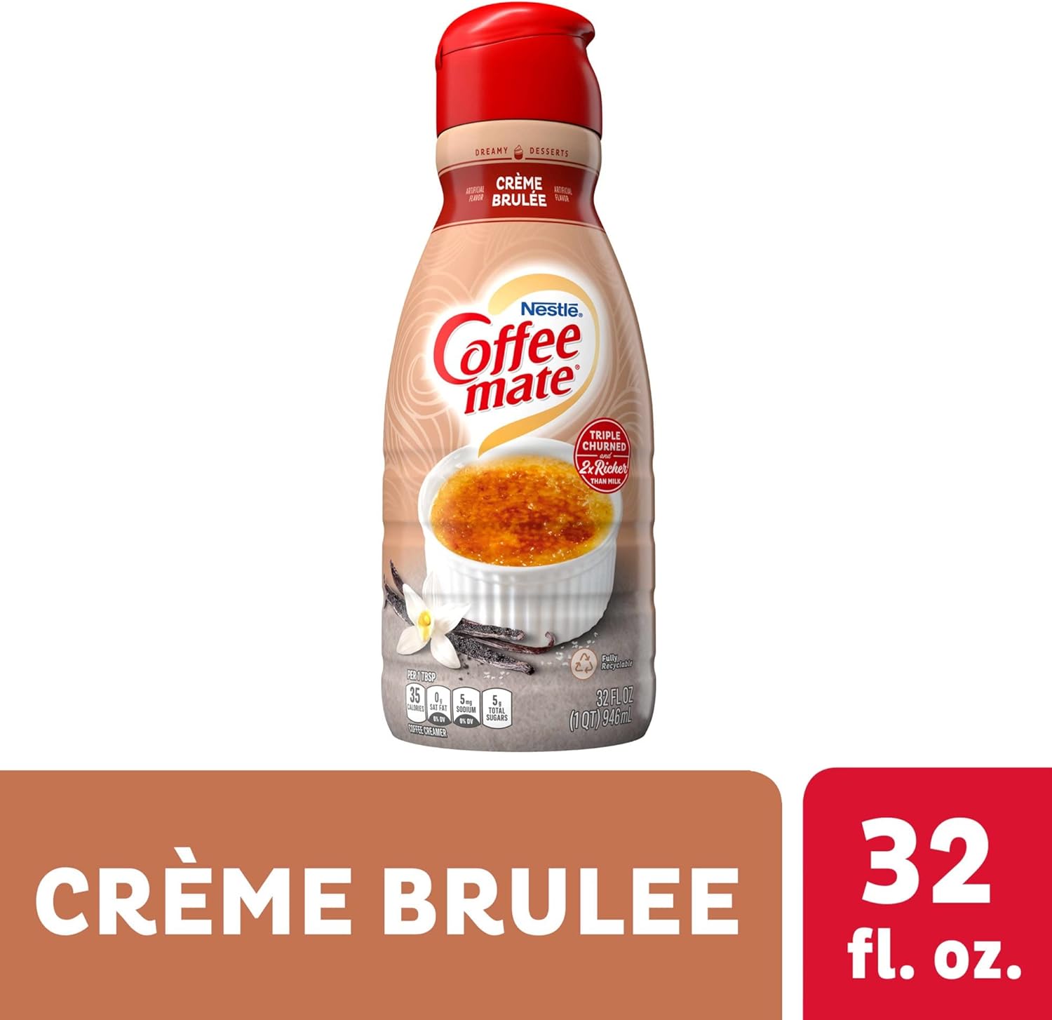 Coffee mate - Creme Brulee Liquid Coffee Creamer - 32 fl oz (946ml)-5