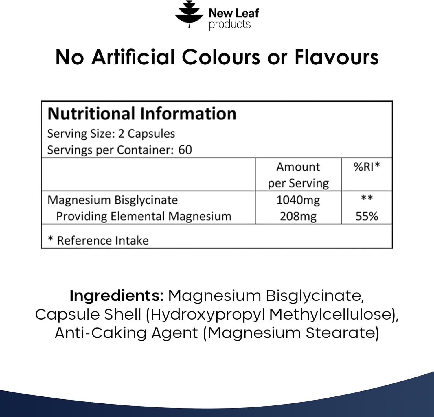 Magnesium Glycinate Supplements - 1040mg of Magnesium - 120 High Strength Capsules Providing 208mg Elemental Magnesium Per Serving - Pure Active Ingredient - UK Manufactured by New Leaf Products-6