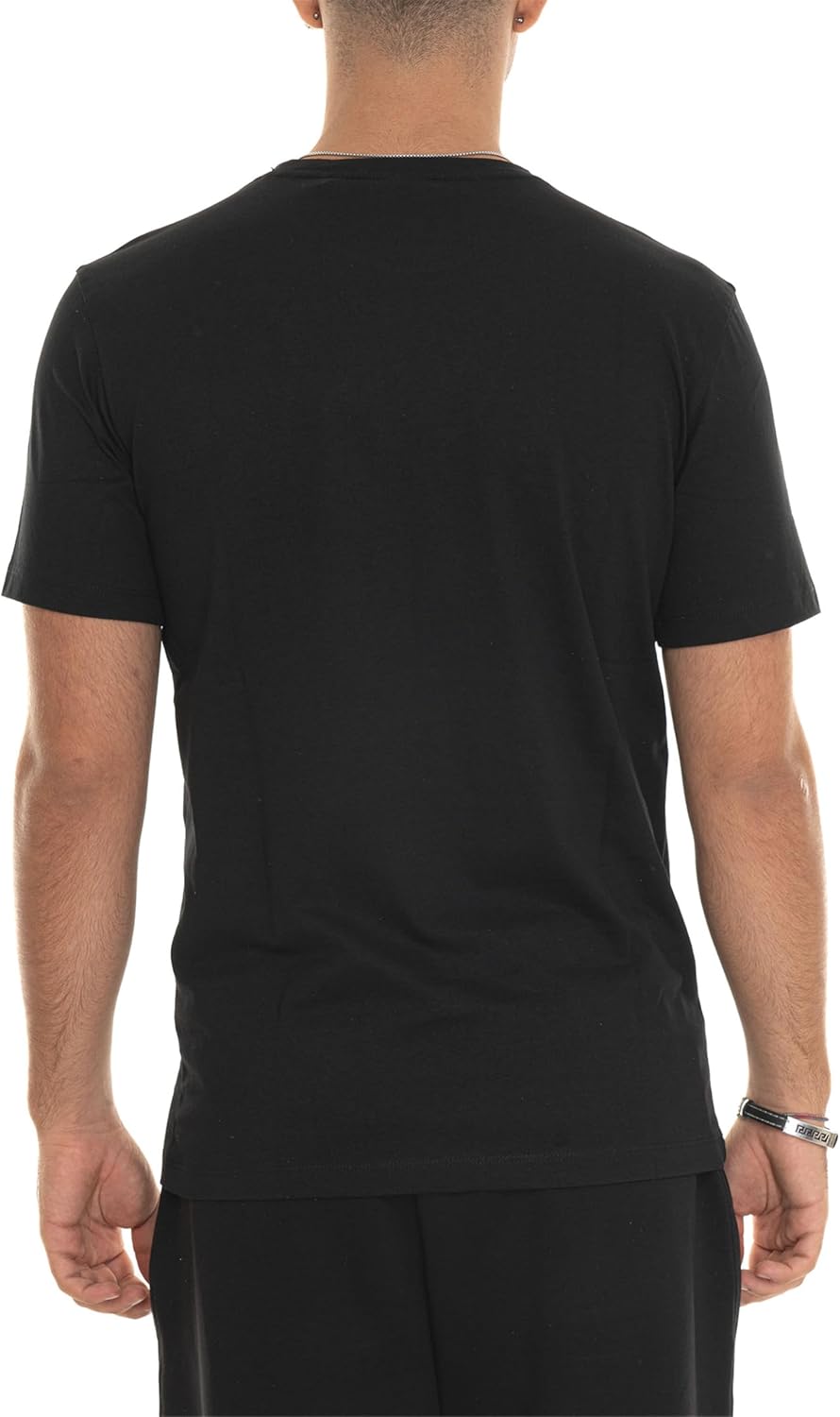 BOSS Mens Tales Logo-Patch T-Shirt in Cotton Jersey-3