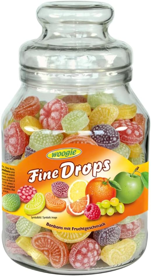 Mixed Fruit Selection Candies Jar Fruit Candies Gift1 X 966g Sweet Gift-0