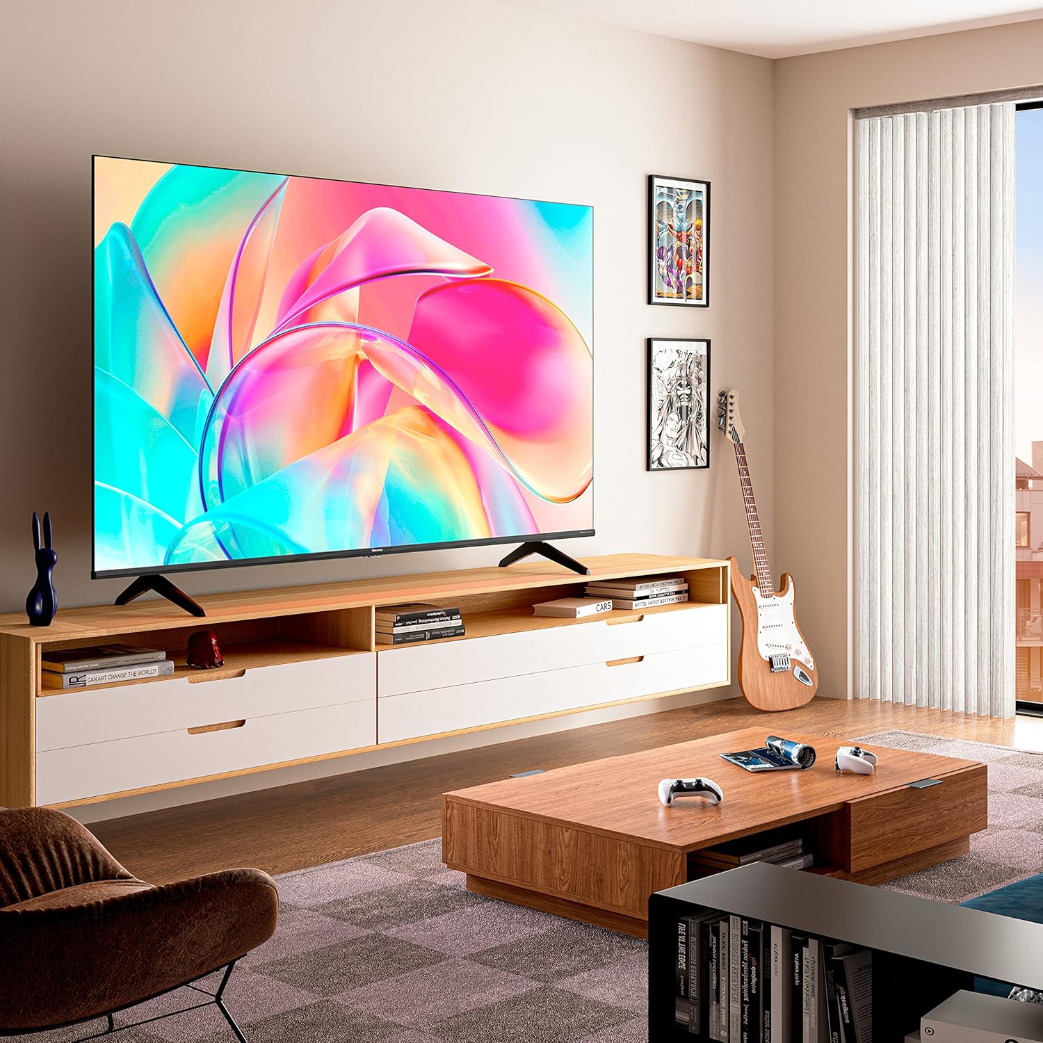 Hisense 43 Inch QLED Smart TV 43E7KQTUK - Quantum Dot Colour, 60Hz VRR, Dolby Vision, Bluetooth&HDMI, Share to TV, VIDAA Smart TV, and Youtube, Freeview Play, Netflix and Disney+ (2023 Model)-5