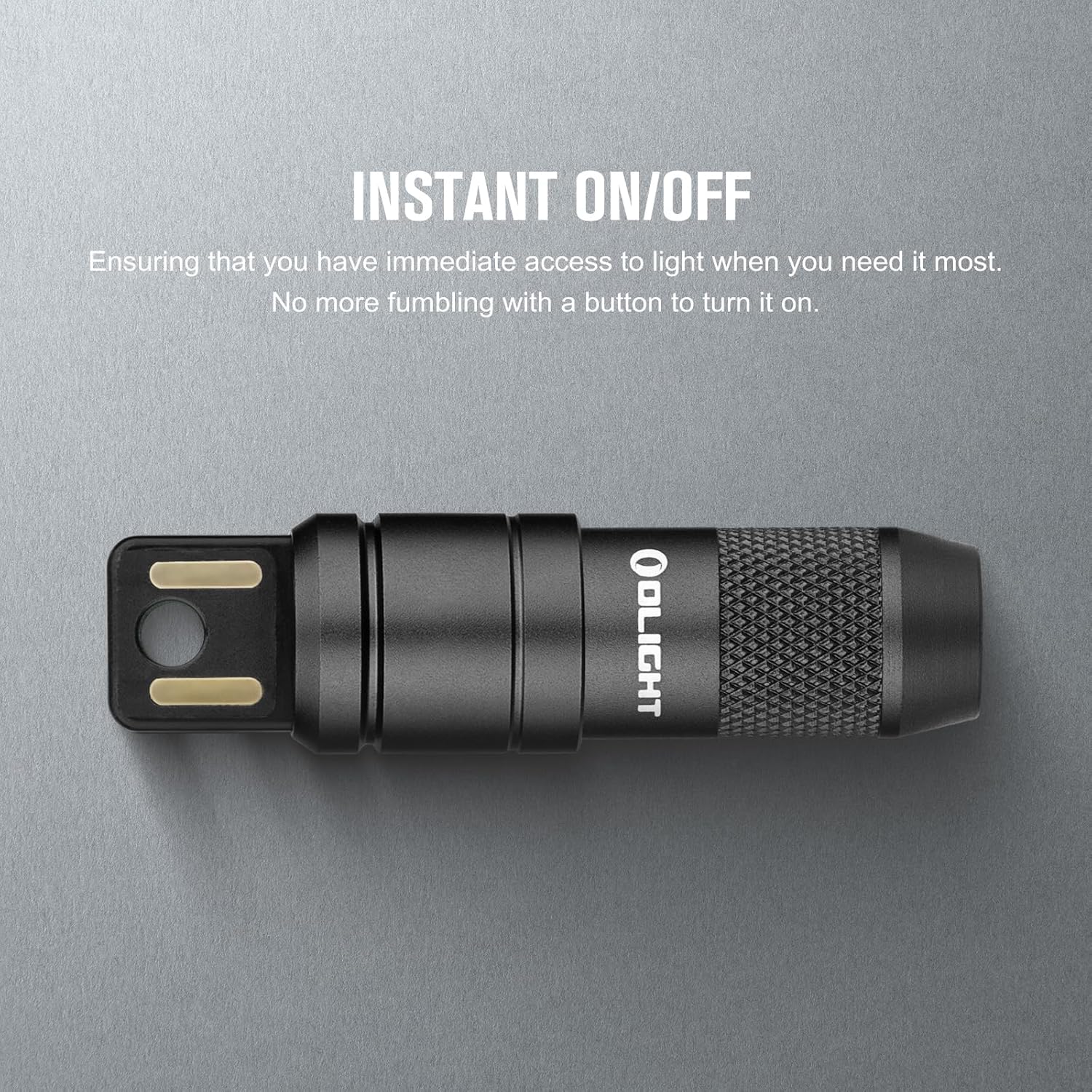 OLIGHT IMINI 2 Keychain Light 50 Lumens EDC Rechargeable Torch, Magnetic Base Light with Integrated USB Plug, High Performance LED Flashlight, Compact and Portable Mini Torch for Daily Carry(Black)-4