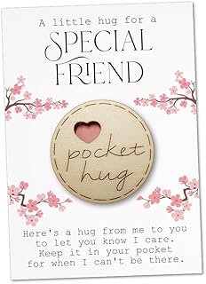 Maise & Rose A Little Pocket Hug For Friends Token | Hug Gift | Thinking Of You | Miss You | From Friend | Cheer Up Gift | Letterbox Gift | Get Well Soon | Positive Pick Me Up | Thinking Of You | TKF