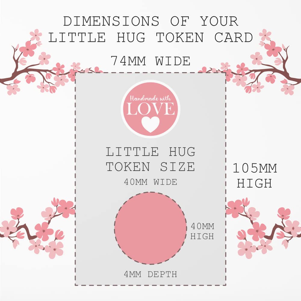 Maise & Rose A Little Pocket Hug For Friends Token | Hug Gift | Thinking Of You | Miss You | From Friend | Cheer Up Gift | Letterbox Gift | Get Well Soon | Positive Pick Me Up | Thinking Of You | TKF-5