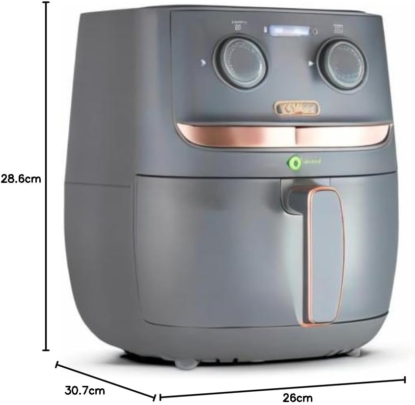 Tower, T17126GRY, Vortx Air Fryer with Manual Controls, 1500W, 3.8L, Grey-9